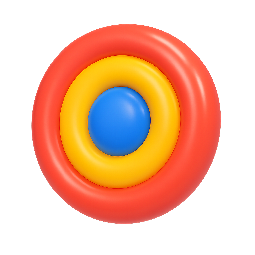 goal-target stylized as shiny