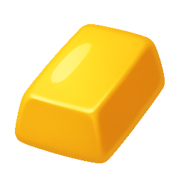 gold-bar stylized as shiny