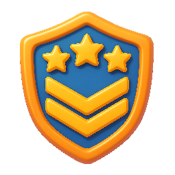 rank-shield stylized as shiny