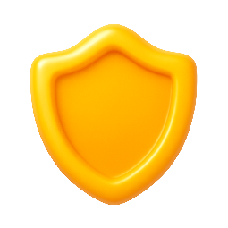 shield-icon-simple stylized as shiny
