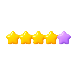 star-rating-5 stylized as shiny