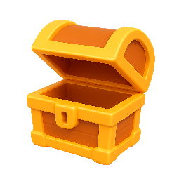 unlocked-chest stylized as shiny