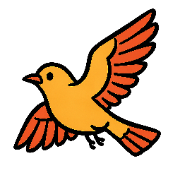 bird-generic stylized as comic