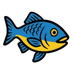 fish stylized as comic