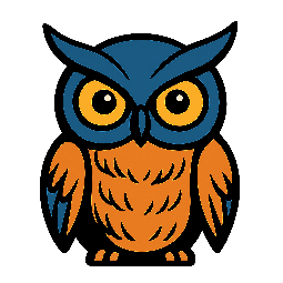 owl stylized as comic