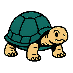 turtle stylized as comic