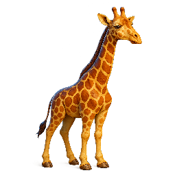 giraffe stylized as digital