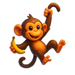 monkey stylized as digital