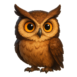 owl stylized as digital