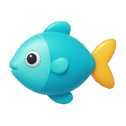 fish stylized as shiny