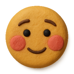 blushing-face stylized as claymation