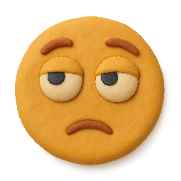 eye-roll stylized as claymation