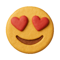 heart-eyes stylized as claymation