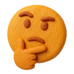 thinking-emoji stylized as claymation
