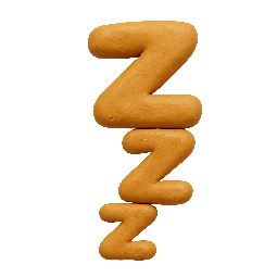 zzz-sleeping stylized as claymation