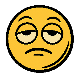 eye-roll stylized as comic