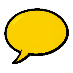 speech-bubble stylized as comic