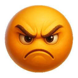 angry-face stylized as digital