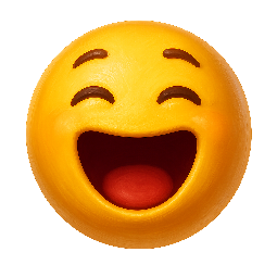 cheering-face stylized as digital