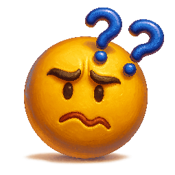 confused-face stylized as digital