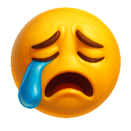 crying-emoji stylized as digital
