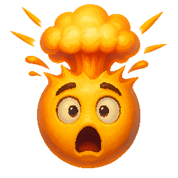 exploding-head stylized as digital