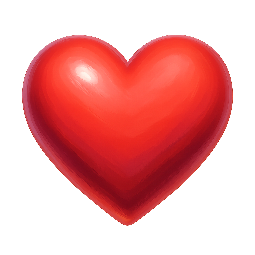 love-heart stylized as digital
