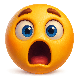 shocked-face stylized as digital