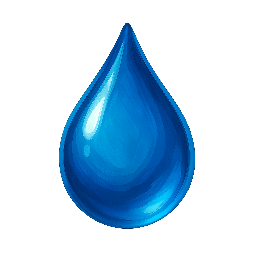 tear-drop stylized as digital