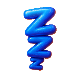zzz-sleeping stylized as digital