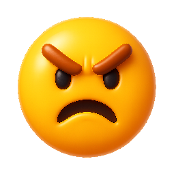 angry-face stylized as shiny