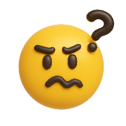 confused-face stylized as shiny