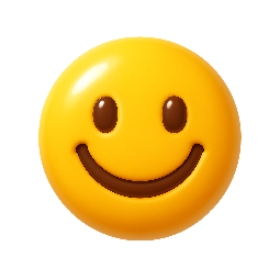 smiley-face stylized as shiny