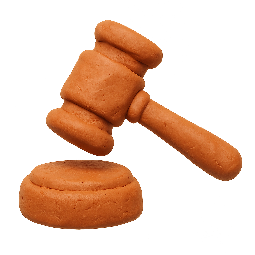 auction-hammer stylized as claymation