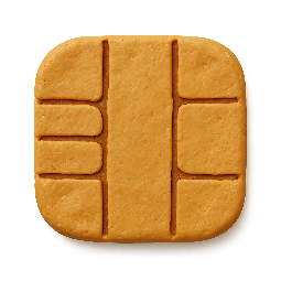 credit-chip stylized as claymation