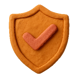 insurance-shield stylized as claymation