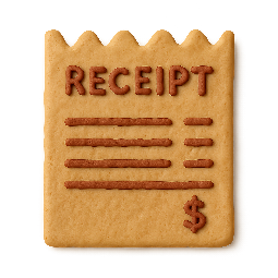receipt stylized as claymation