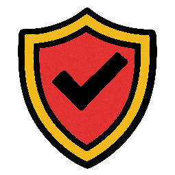insurance-shield stylized as comic