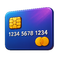 credit-card stylized as digital