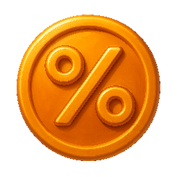 discount-percentage stylized as digital