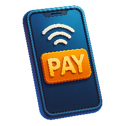 mobile-pay-icon stylized as digital