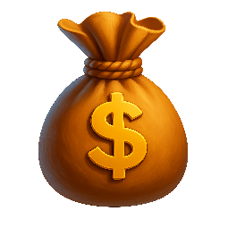 money-bag stylized as digital