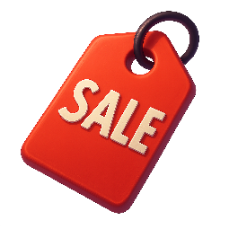 sale-tag stylized as digital