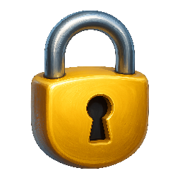 secure-lock stylized as digital