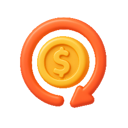 cashback-symbol stylized as shiny