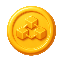 crypto-coin stylized as shiny