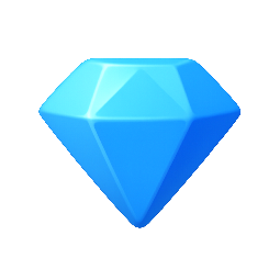 diamond-simple stylized as shiny