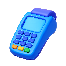 pos-device stylized as shiny