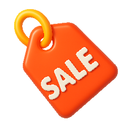 sale-tag stylized as shiny