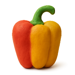 bell-pepper stylized as claymation